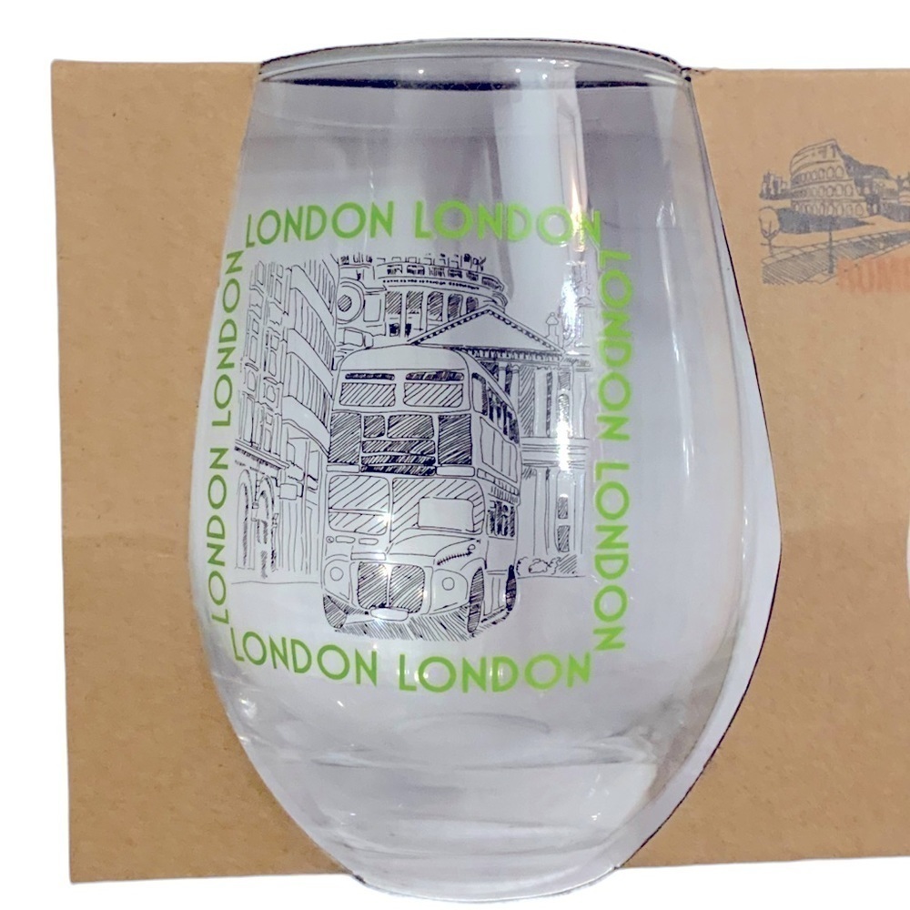 Circleware Voyagers Stemless Wine Glasses, Set of 4 Drinking Glassware  18.9 Oz - Picture 10 of 16